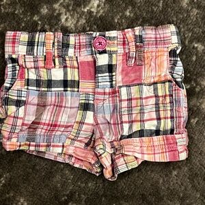 GAP Multicolor Plaid Kids Shorts